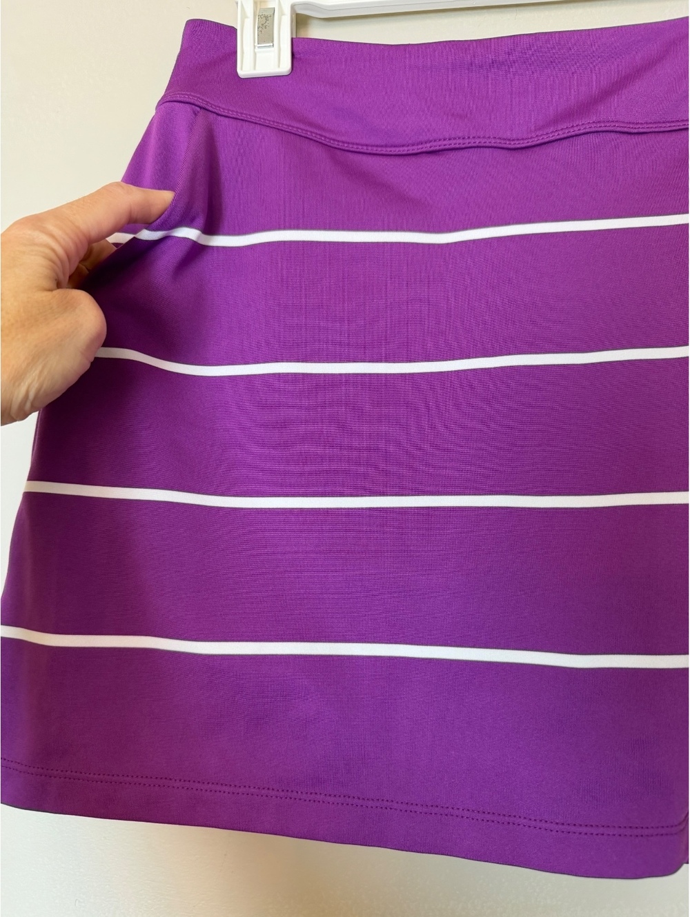 Nike Golf Purple Dri-FIT Striped Golf Skort with Built-in Shorts, Size Small - Picture 2 of 8